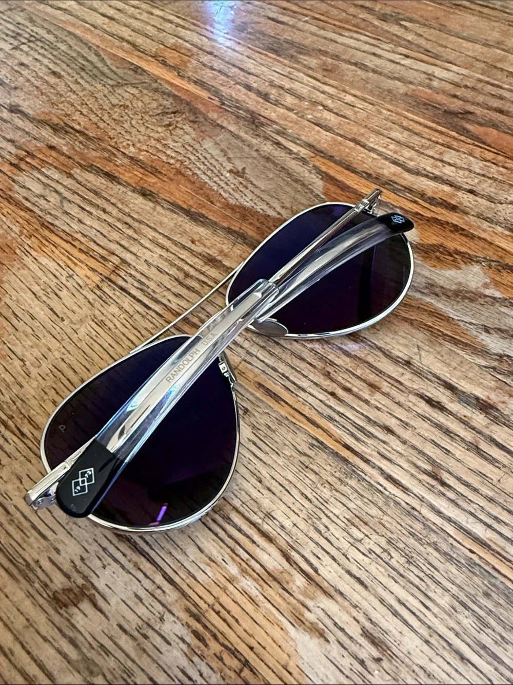 RE Concorde - 23k White Gold & Cobalt - XL (64mm) / Polarized Sunglasses